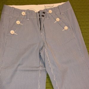 Anthropology G1 Clothing Factory seersucker pants